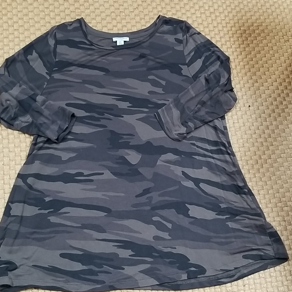 Carolina Belle Camo Tunic Top.